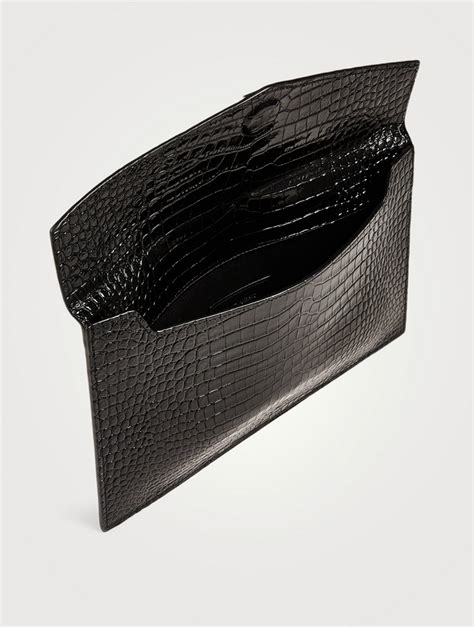 ysl borsa envelope|ysl crocodile envelope bag.